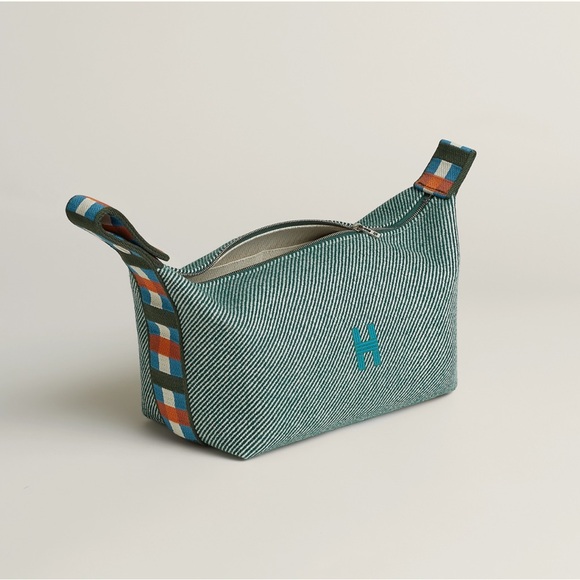 Brand New Hermes Bride-a-Brac au Carre case, small model Vert Forêt - Picture 3 of 13